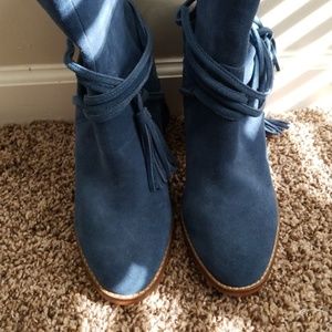 Aldo Blue Suede Boots